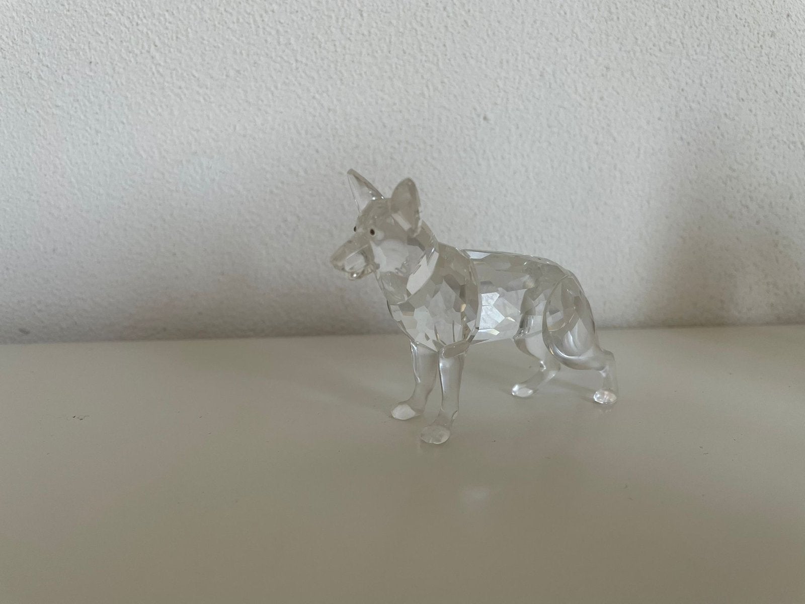 Swarovski Duitse Herder Hond Kristal Figuur, Verzamelen, Swarovski, Ophalen of Verzenden, Zo goed als nieuw, Figuurtje