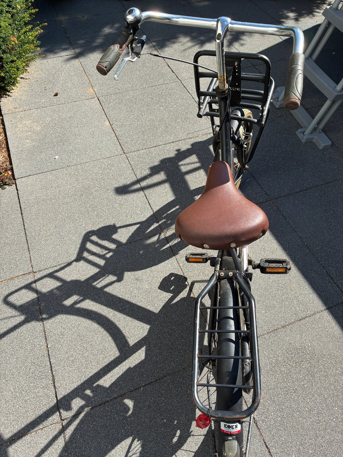 Zwarte meisje / kinderfiets met voordrager - 20 inch, Ophalen, Gebruikt, Terugtraprem, 20 inch of meer