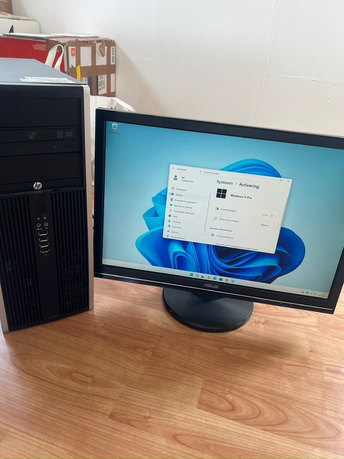 HP Compaq 8200 Elite CMT PC Windows 11 Pro ZGAN!, Computers en Software, Desktop Pc's, Ophalen, HDD, Met monitor, Zo goed als nieuw