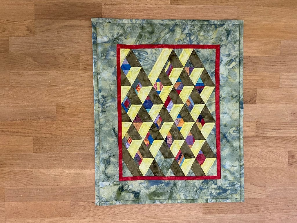 Quilt plaid 3D doosjes 55x68cm, Ophalen of Verzenden, Nieuw