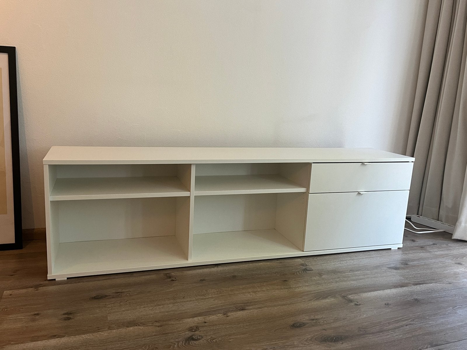 IKEA Vihals TV-meubel met lades en open vakken, Ophalen, 150 tot 200 cm, Zo goed als nieuw, Minder dan 100 cm