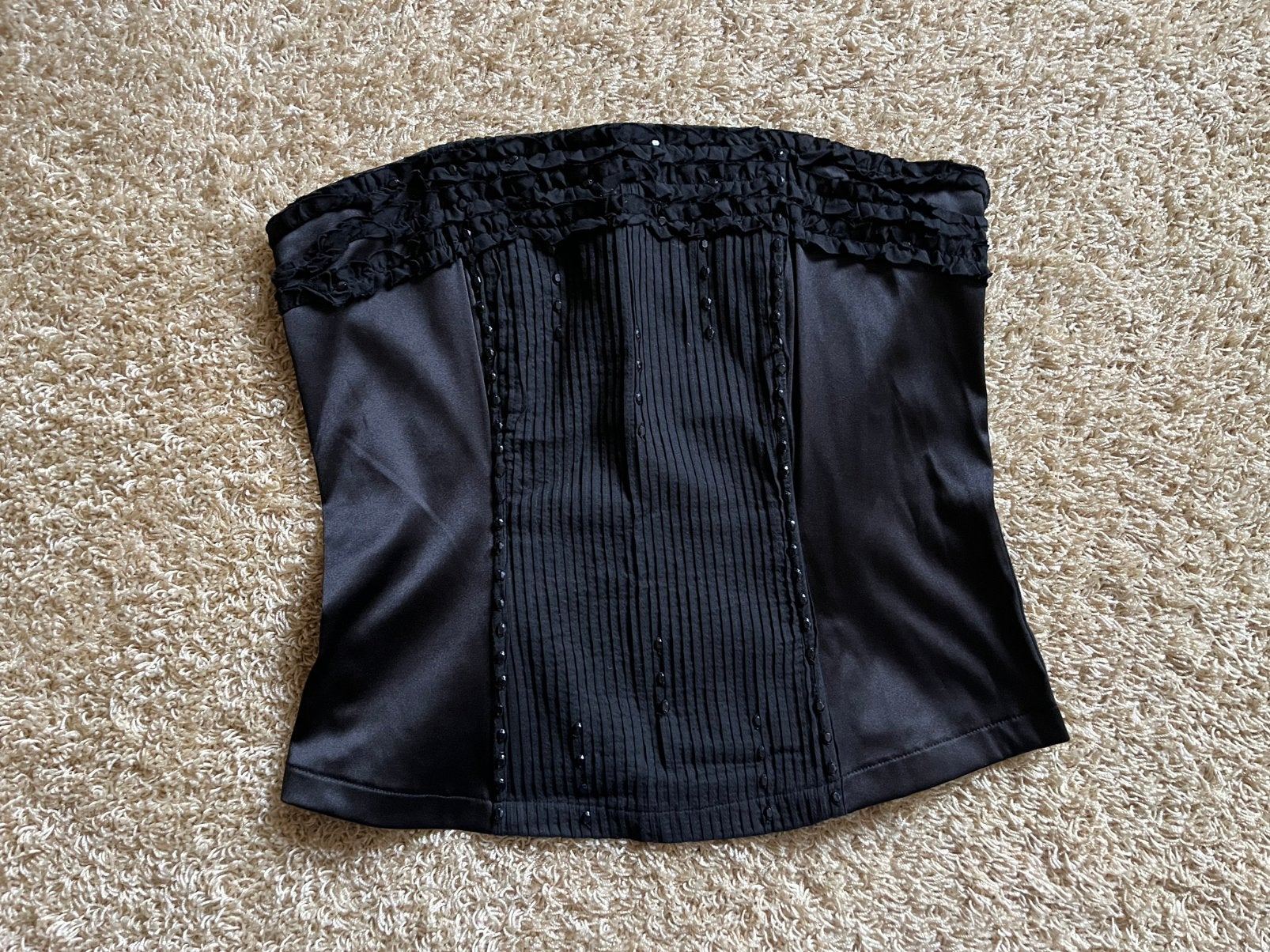 Vero moda Bustier top/corset zwart mt. XL, Zwart, Maat 46/48 (XL) of groter, Ophalen of Verzenden, Zo goed als nieuw