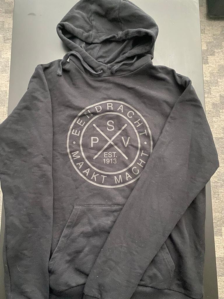 PSV hoodie zwart, maat M, Ophalen of Verzenden, Zo goed als nieuw, Zwart