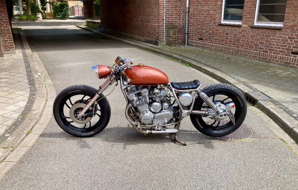 Yamaha XJ 700 S custom bobber, Motoren, 700 cc, Cardan-aandrijving, Occasion, 4 cilinders