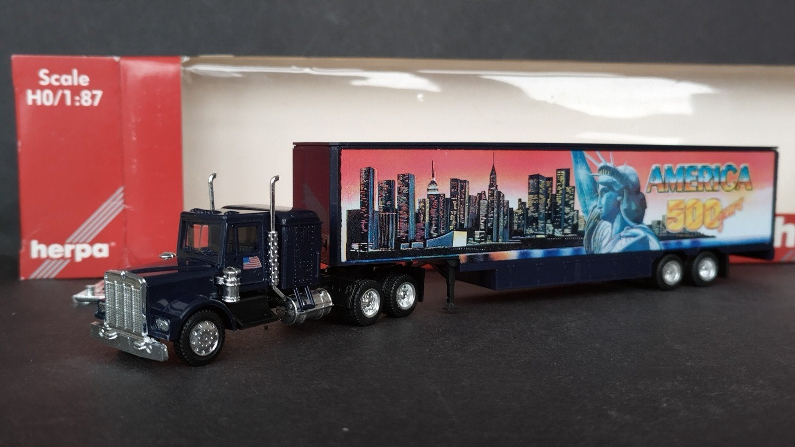Kenworth Usa Truck 1:87 HO Herpa Pol, Hobby en Vrije tijd, Modelauto's | 1:87, Zo goed als nieuw, Bus of Vrachtwagen, Herpa, Verzenden