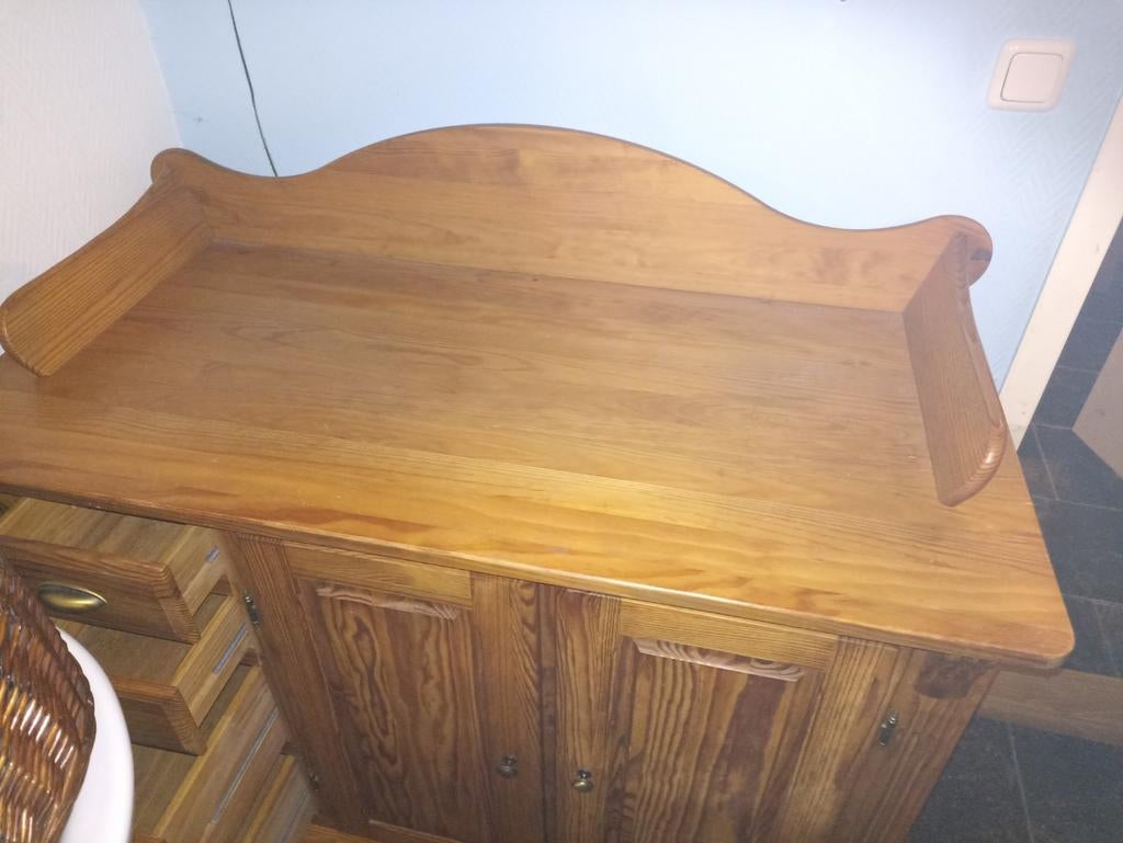 Volhouten Commode voor Kinderkamer - Gebruikt, Ophalen, Gebruikt, 50 tot 70 cm, 75 tot 100 cm