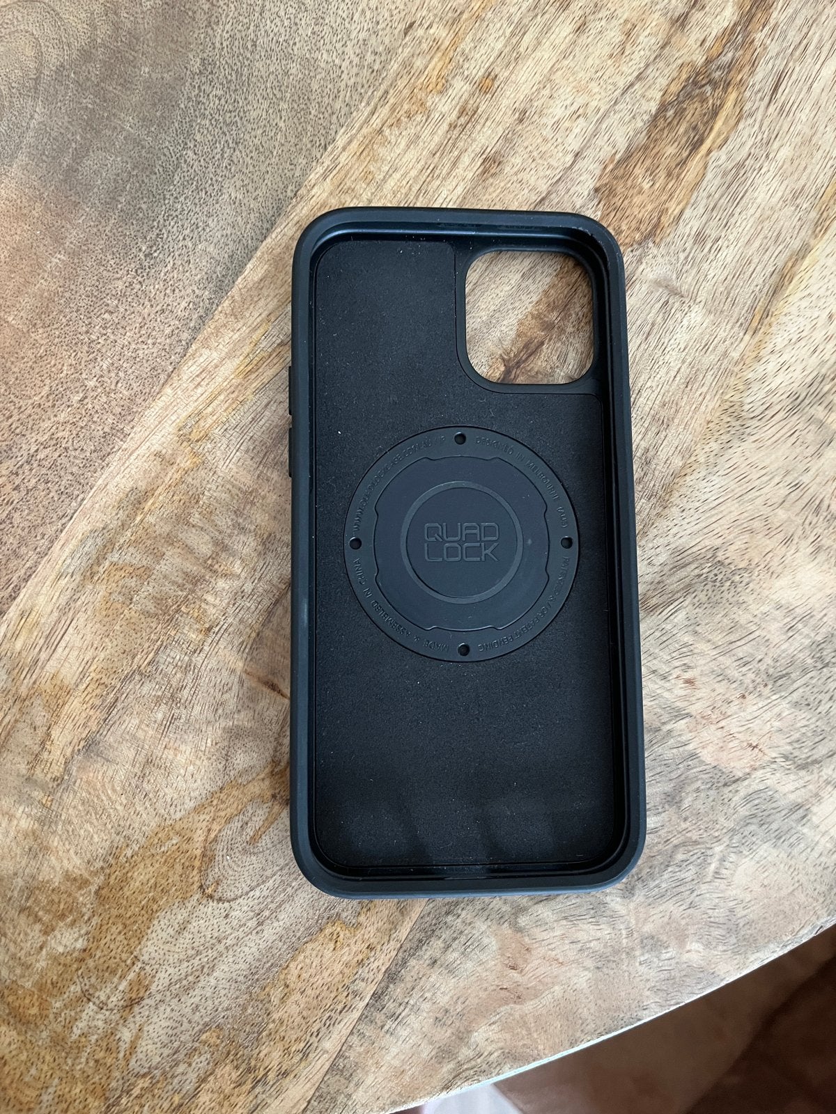 Quad Lock Mag Hoesje voor iPhone 12, Kunststof, Zwart, MagSafe, Quad Lock