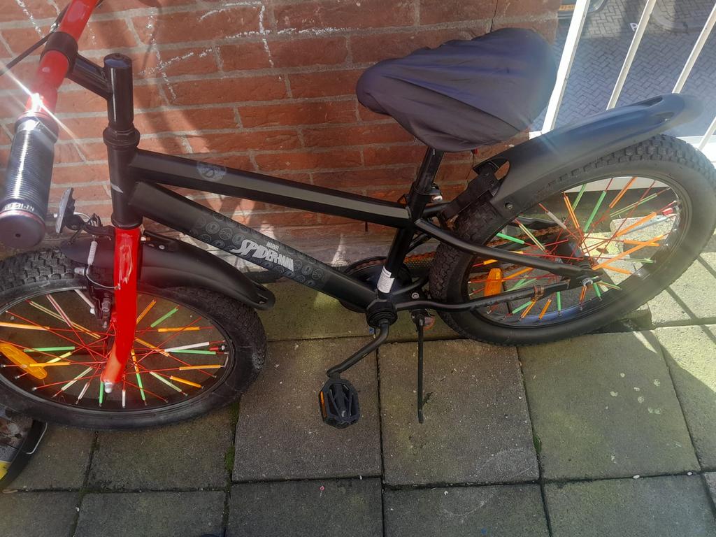 Spiderman Kinderfiets Jongens - 16 inch, Fietsen en Brommers, Ophalen, Gebruikt, 16 inch