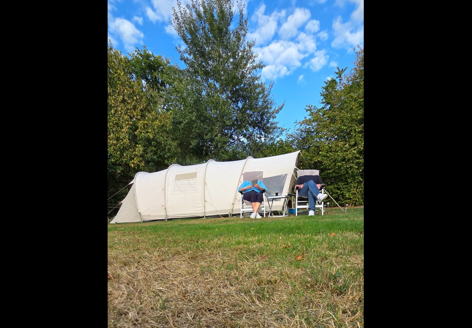 Nomad bantu 4 air tunneltent 4 persoons met luifel, Ophalen, Gebruikt, Tot en met 4
