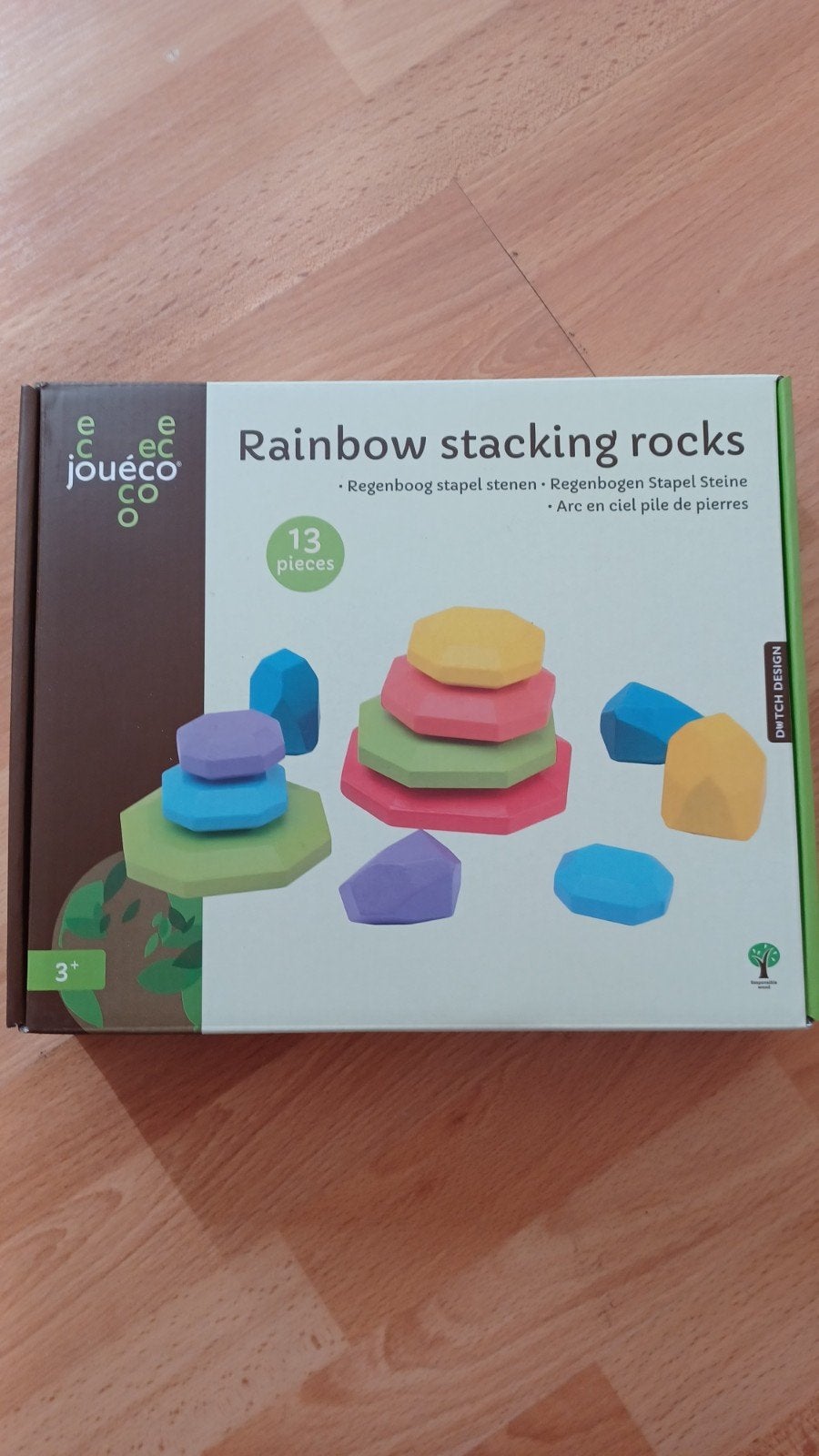 Jouéco regenboog stapelstenen, Ophalen of Verzenden, Nieuw