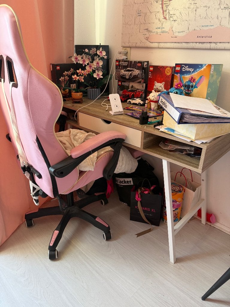 Bureau en stoel, Ophalen, Gebruikt, 50 cm, 120 cm