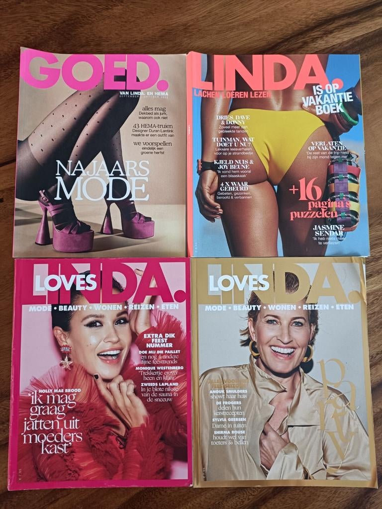 LINDA Tijdschriften - 4 stuks o.a. LOVES, Ophalen of Verzenden, Gelezen, Damesbladen
