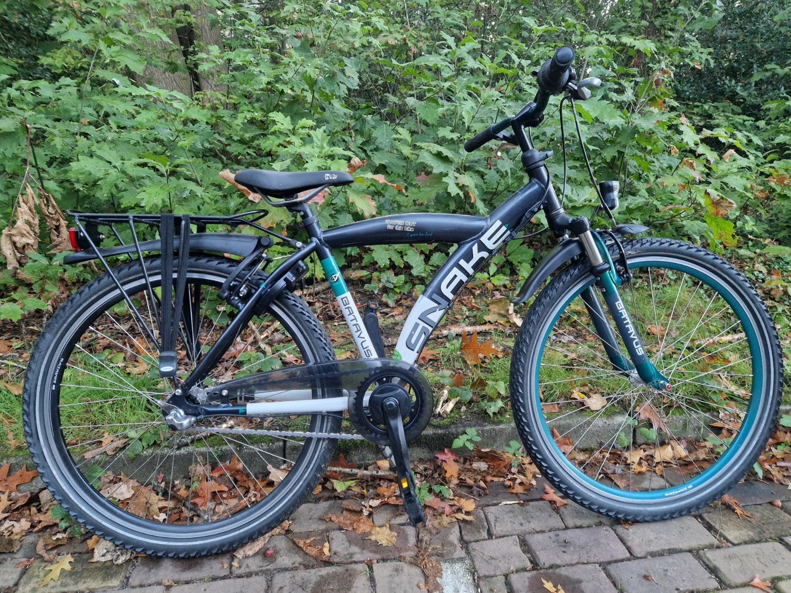26" inch jongens fiets Batavus Snake 3 versnellingen, Terugtraprem, Zo goed als nieuw, Batavus Snake, Handrem