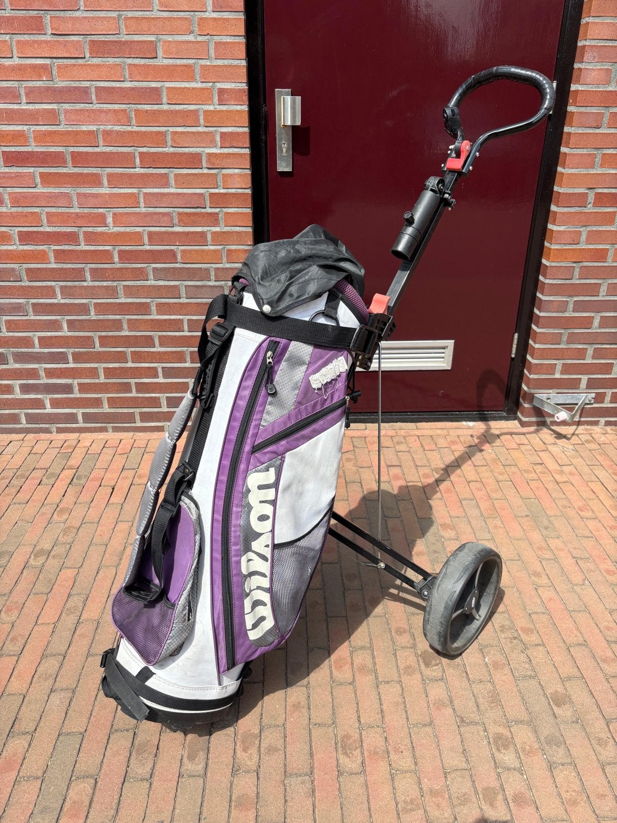 Wilson golftas- paars/wit, Ophalen, Gebruikt, Tas, Overige merken