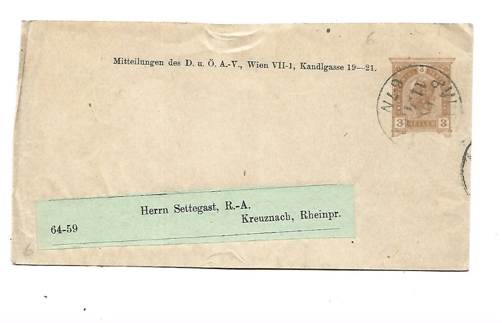Oostenrijk - wrapper, Postzegels en Munten, Brieven en Enveloppen | Buitenland, Verzenden, Overige typen