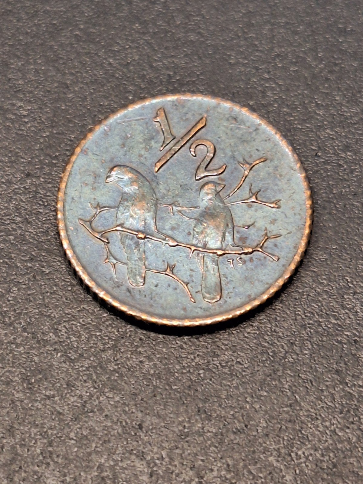 Zuid Afrika1/2 cent 1970, Ophalen of Verzenden, Overige landen