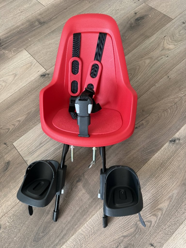 Kinderzitje Bobike One Mini (rood), Ophalen, Voetsteuntjes, 0 t/m 18 kg, Voorzitje