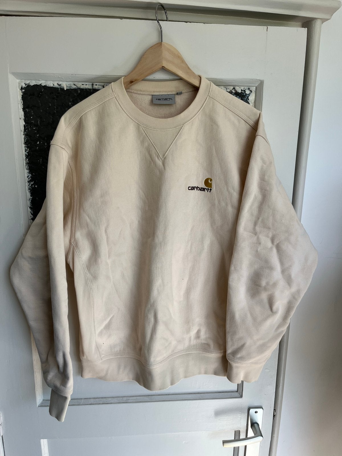 Carhartt WIP Sweatshirt Crème Maat M, Carhartt, Carhartt, Maat 48/50 (M), Beige