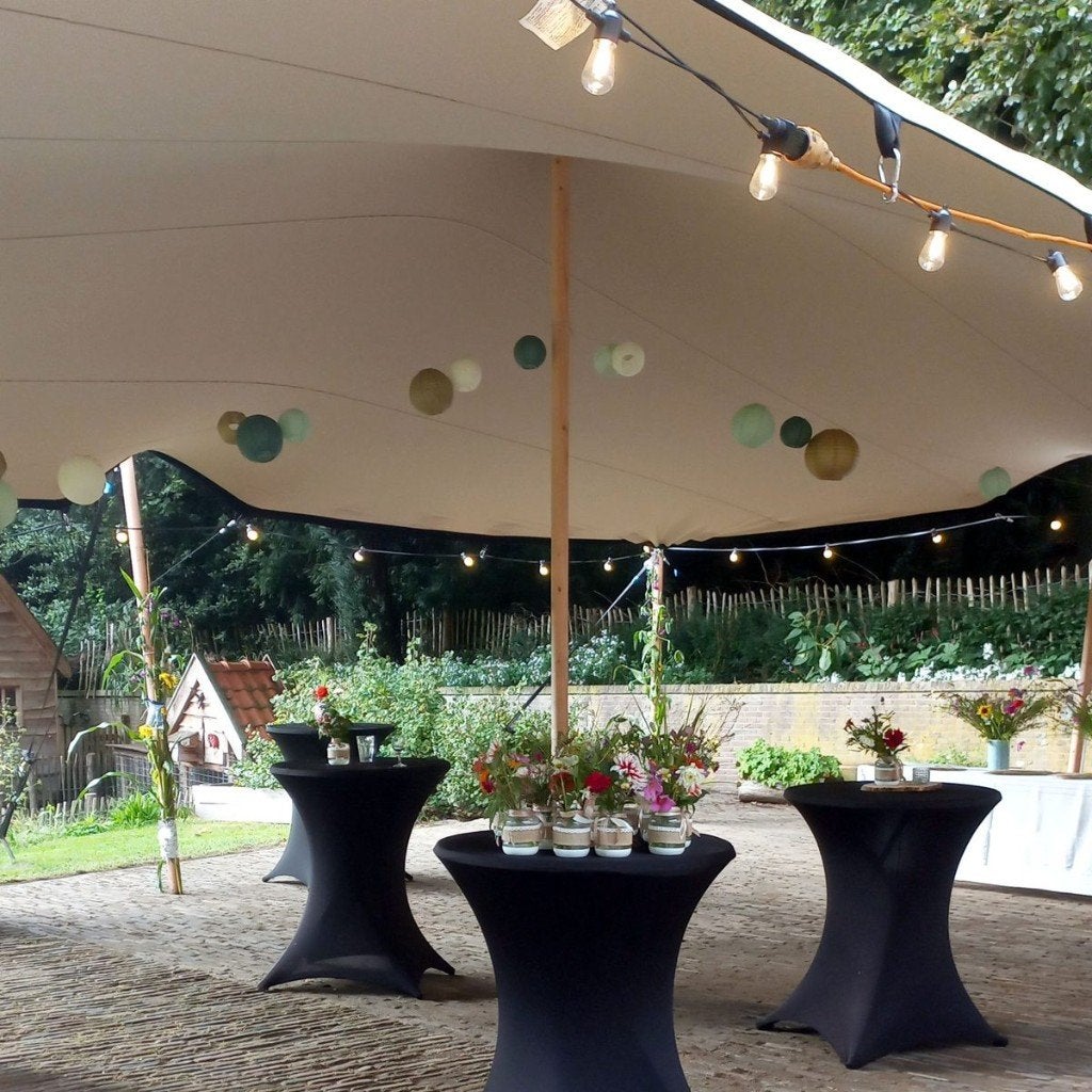 Stretchtent 12 x 10,5 m, nieuw, 4-laags doek, complete set, Ophalen, Partytent, 6 meter of meer, Nieuw