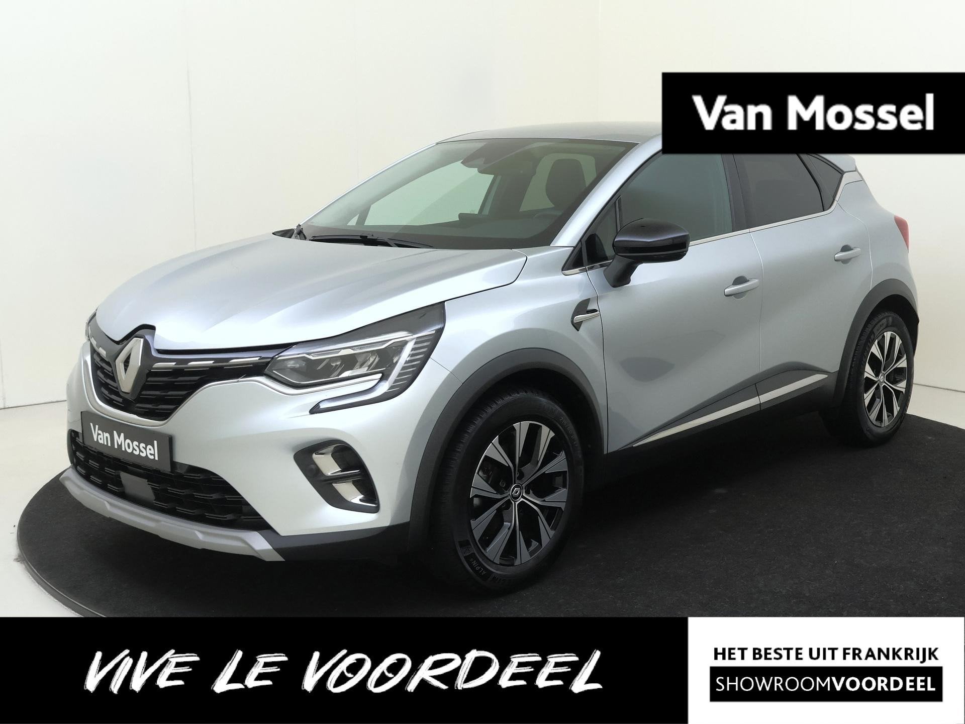Renault Captur 1.6 E-Tech Full Hybrid Techno 145PK | Automaa, Auto's, Dealer onderhouden, Gebruikt, 715 kg, Leder en Stof