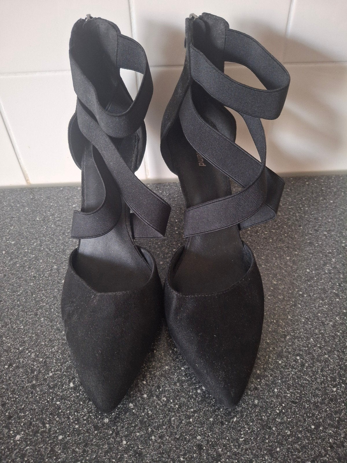 Zwarte Graceland pumps met bandjes, maat 41, Pumps, Verzenden, Zwart, Zo goed als nieuw