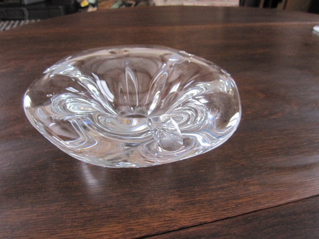 Prachtige cristal Val St Lambert asbak -zeldzaam groot, Verzenden