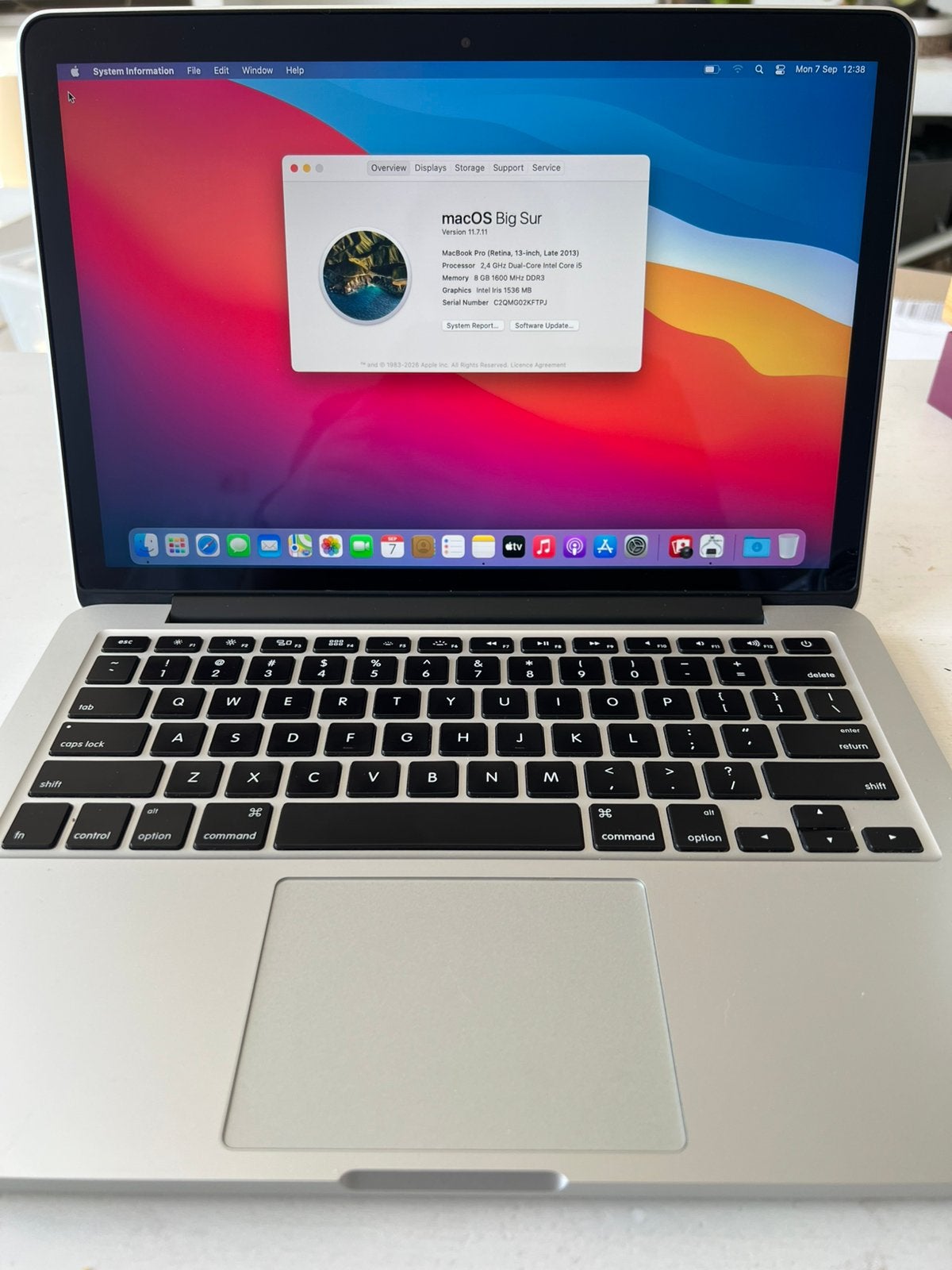 MacBook Pro 13” late 2013 / 256GB, Computers en Software, Apple Macbooks, MacBook Pro, 256 GB, 2 tot 3 Ghz, 8 GB