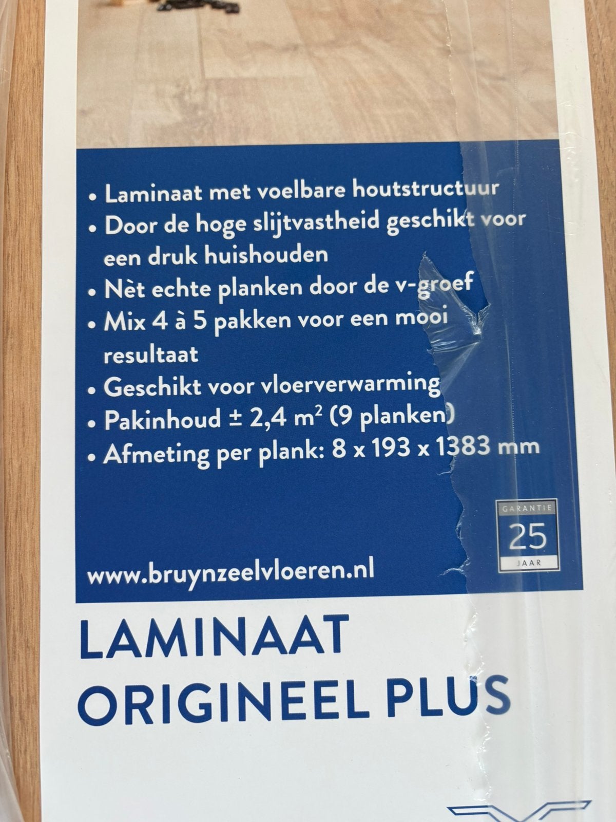 Bruynzeel laminaat NIEUW!, Ophalen, 50 tot 150 cm, Nieuw, 10 m² of meer