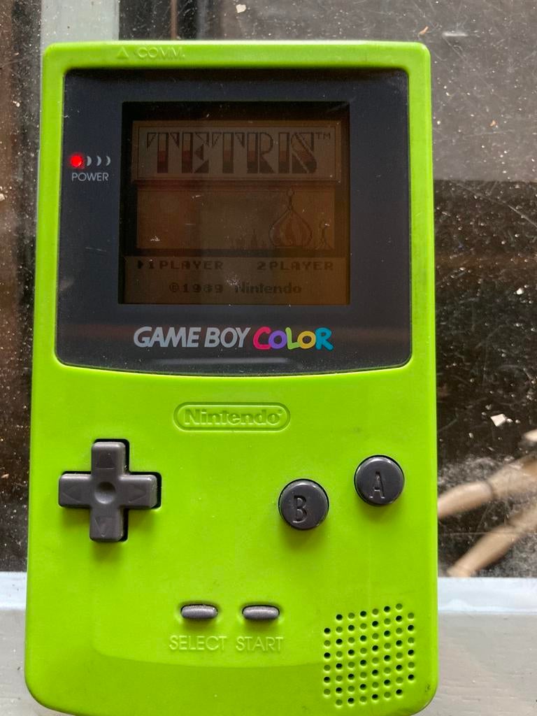 Gameboy color groen met games, Spelcomputers en Games, Spelcomputers | Nintendo Game Boy, Ophalen of Verzenden, Zo goed als nieuw