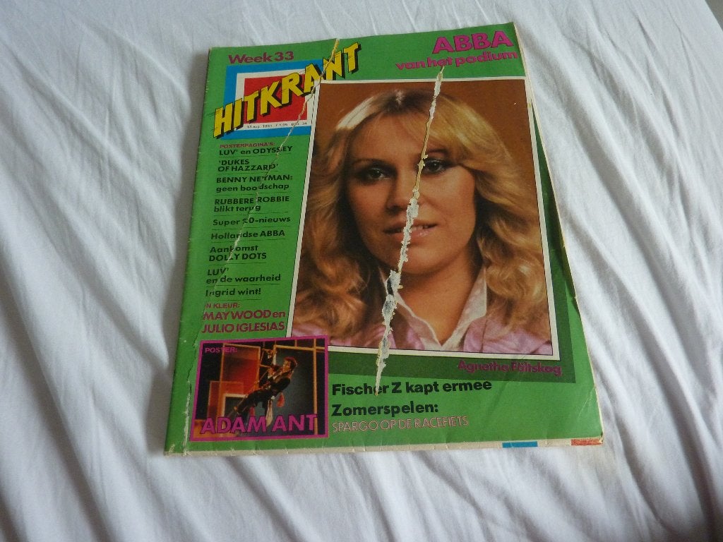 HITKRANT 1981-ABBA-LUV-ADAM ANT-DOLLY DOTS-MAYWOOD-IGLESIAS, Verzenden, 1980 tot heden, Tijdschrift