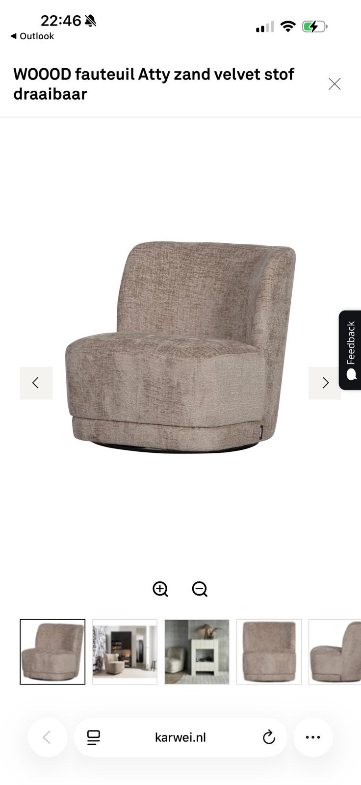 Fauteuil draaibaar, Ophalen, Eenpersoons, Minder dan 75 cm, Zo goed als nieuw