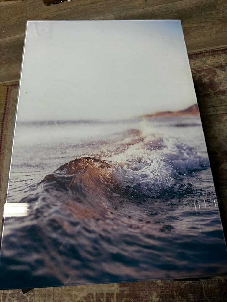 Glasschilderij 40x60cm sea, Ophalen of Verzenden