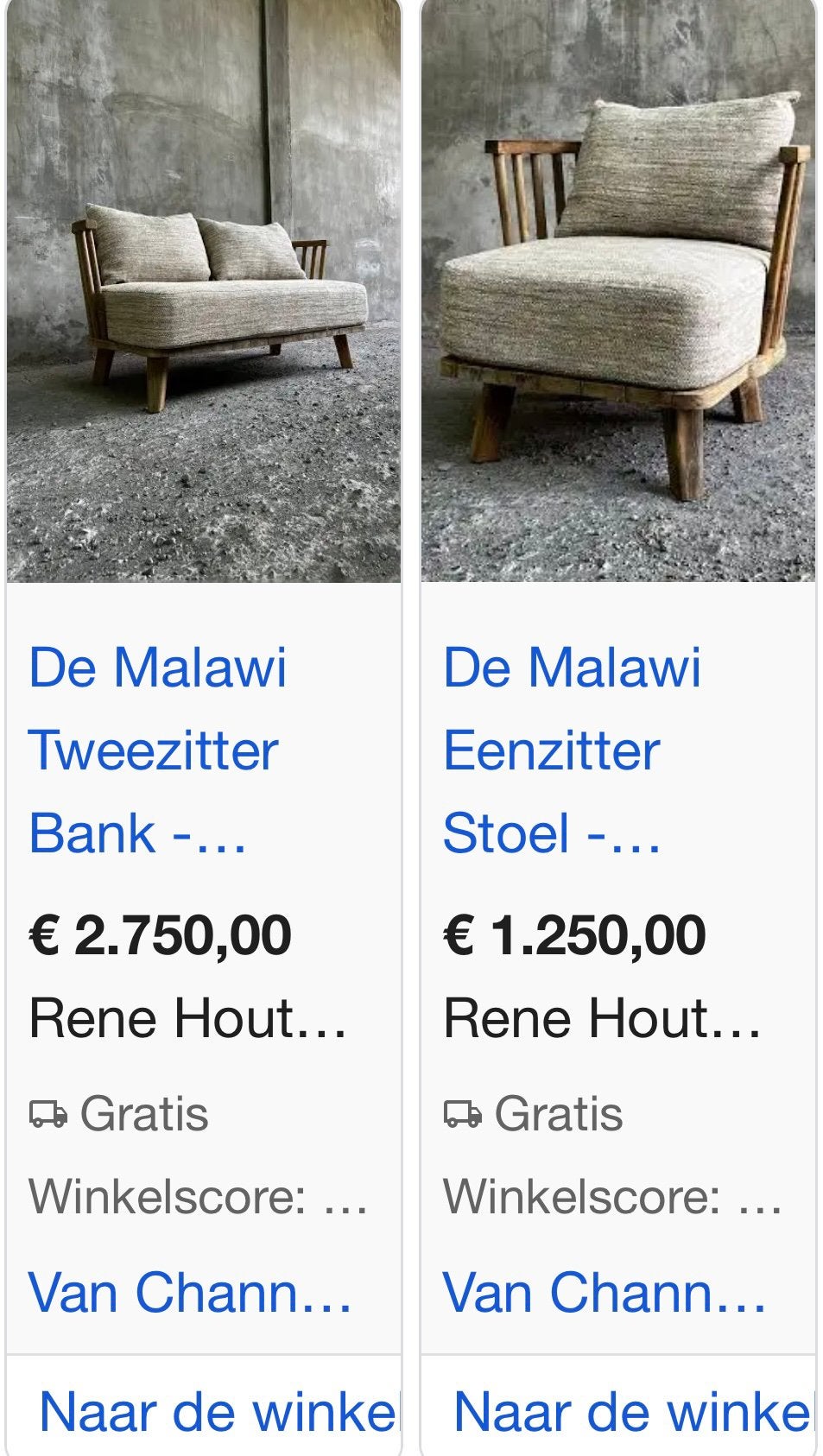 Foto 11 van Prachtige 5-delige loungeset (Bazar Bizar Malawi & Fusuma )