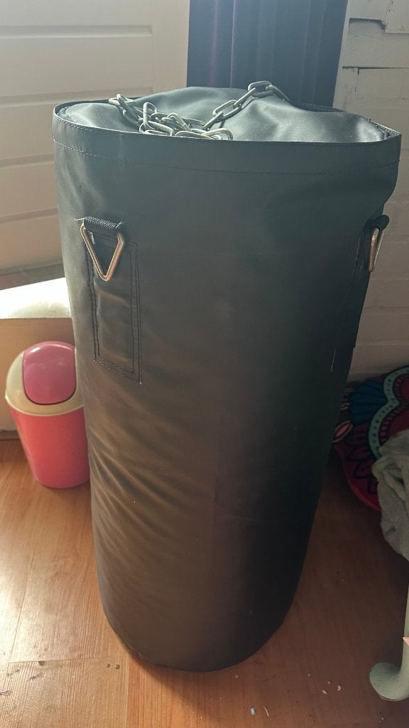 Zwarte Bokszak met Ketting - Gebruikt, Ophalen of Verzenden, Gebruikt, Bokszak