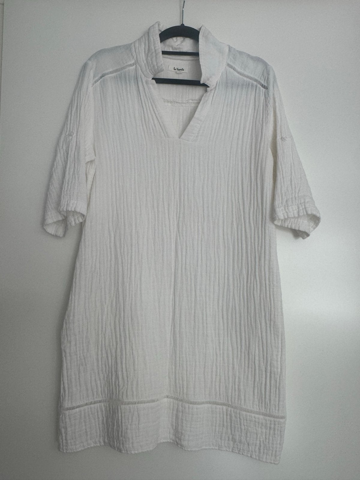 Witte jurk Les Favorites - Maat M, Kleding | Dames, Jurken, Ophalen of Verzenden, Zo goed als nieuw, Maat 38/40 (M), Wit