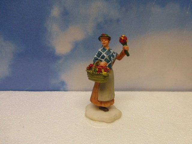 lemax flower peddler kerstdorp poppetje figurine beeldje, Ophalen of Verzenden, Zo goed als nieuw
