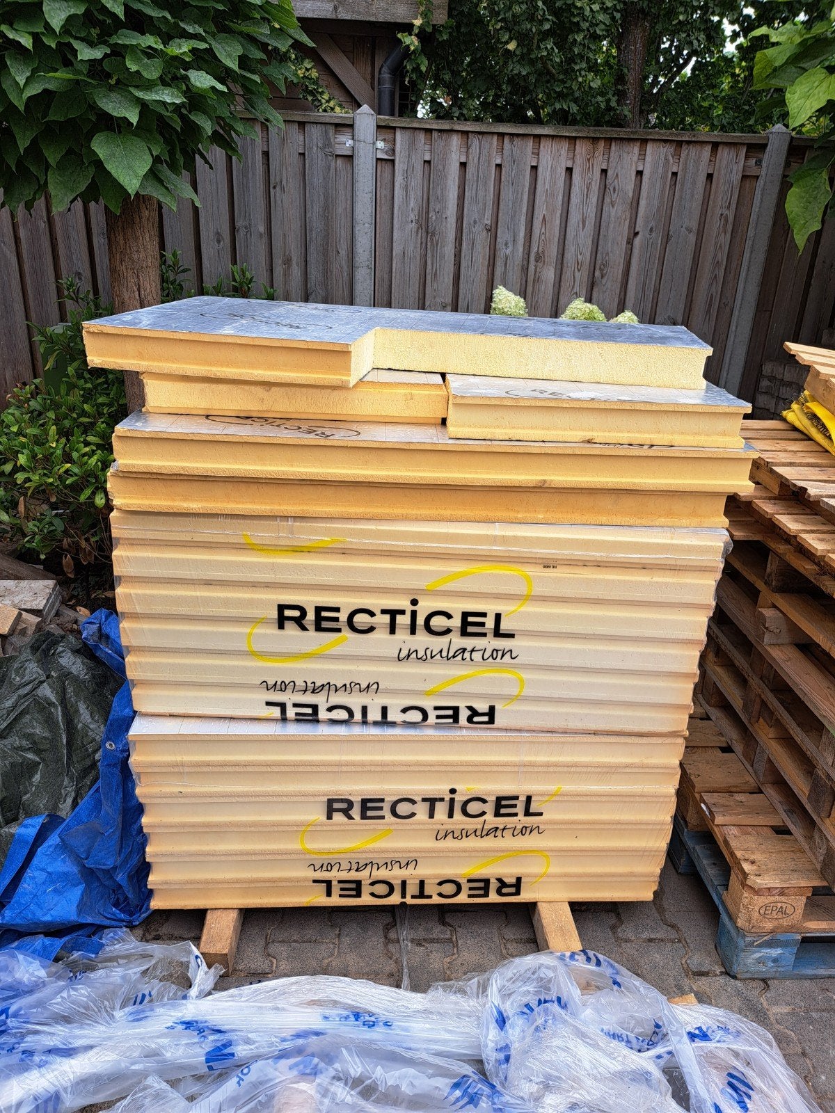 Recticel Isolatieplaten 1200x600x82mm, Rd 3.7, Ophalen, Dakisolatie, Nieuw, Hardschuim (Pir)