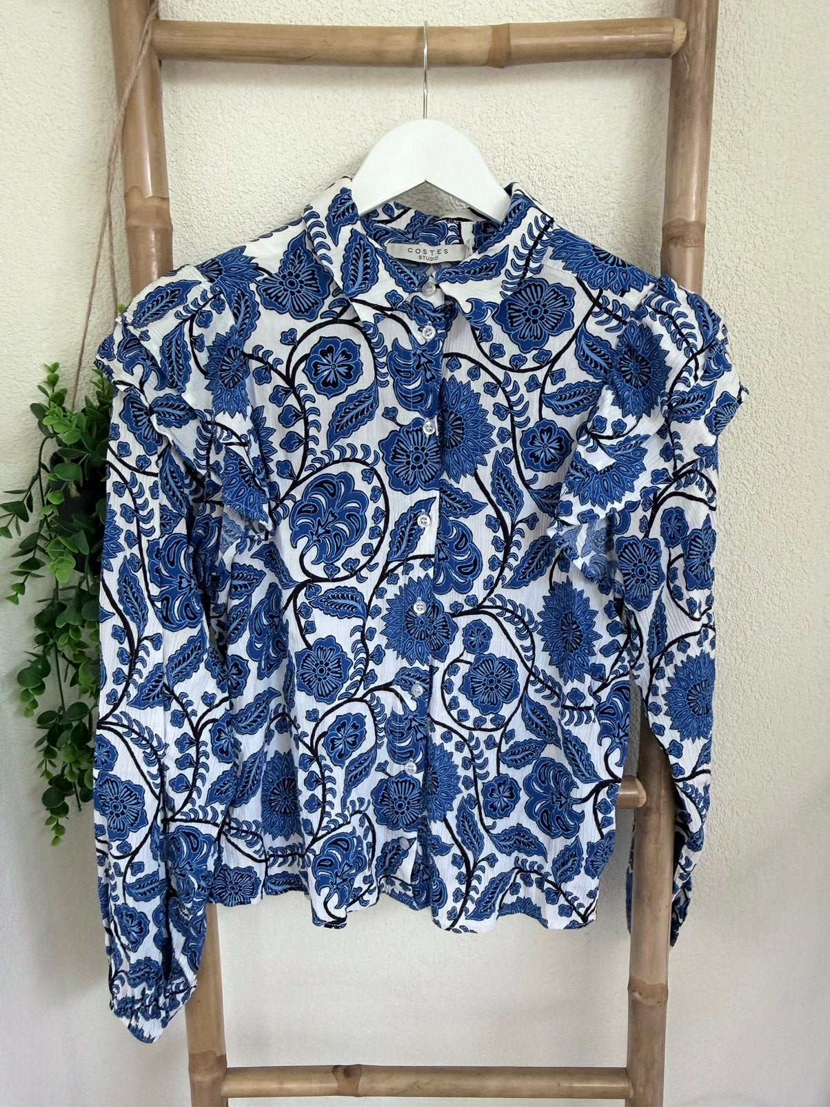 Costes blouse maat S, Ophalen of Verzenden, Zo goed als nieuw, Maat 36 (S), Blauw