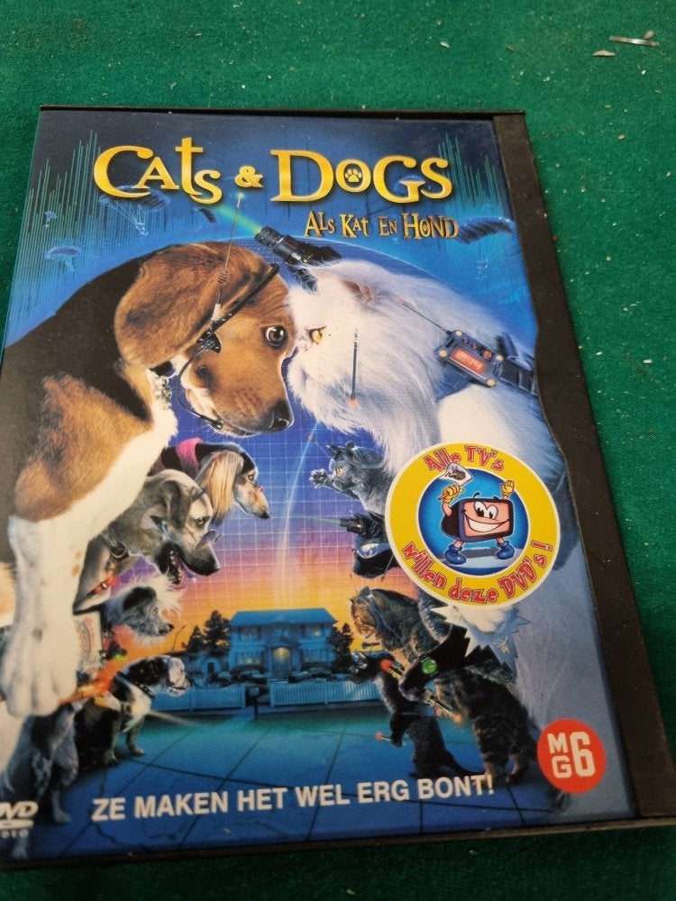 dvd cats en dogs als kat en hond, Ophalen of Verzenden