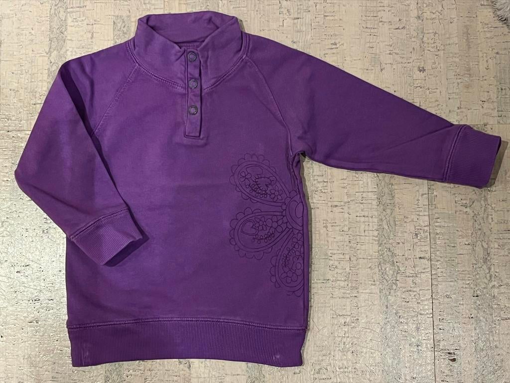 Paarse Name It trui met bloemenprint - Maat 86, Kinderen en Baby's, Babykleding | Maat 86, Ophalen of Verzenden, Zo goed als nieuw