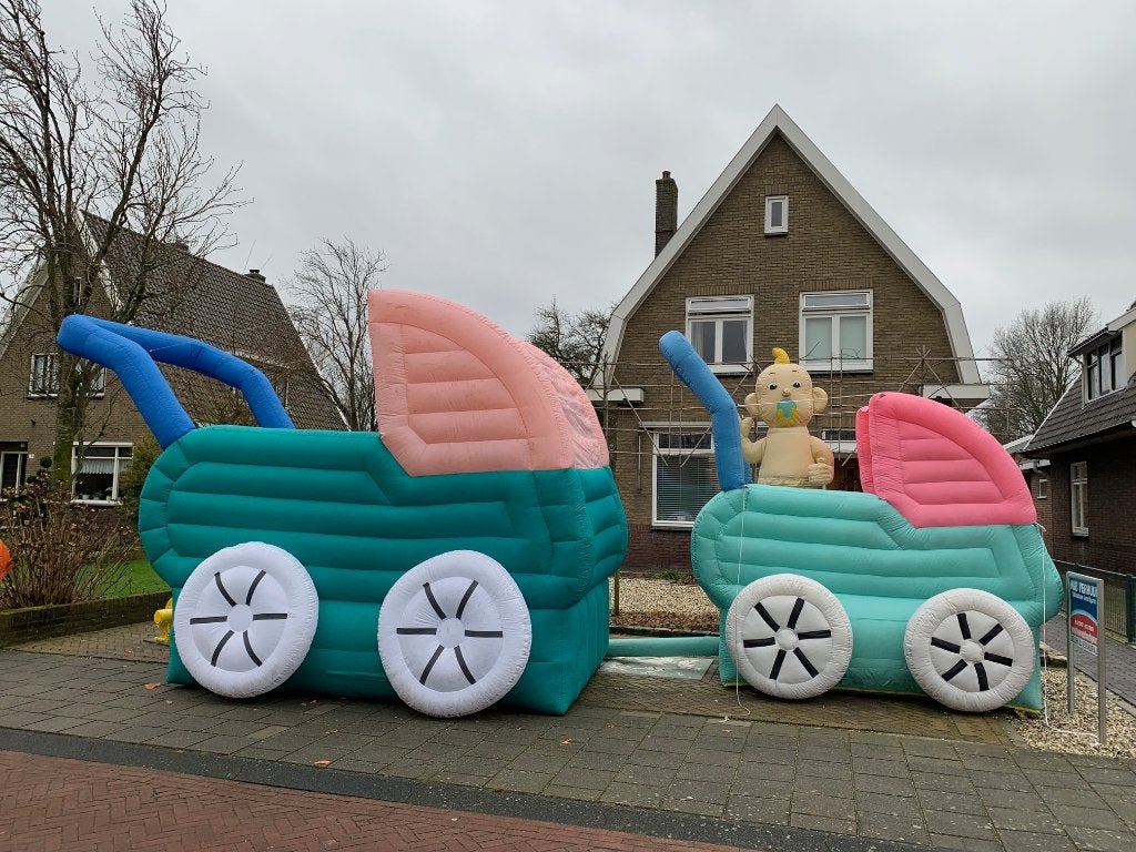 baby op komst ? reserveer 1 van onze leuke opblaas artikelen, Ophalen, Zo goed als nieuw, Geboorte of Huwelijk