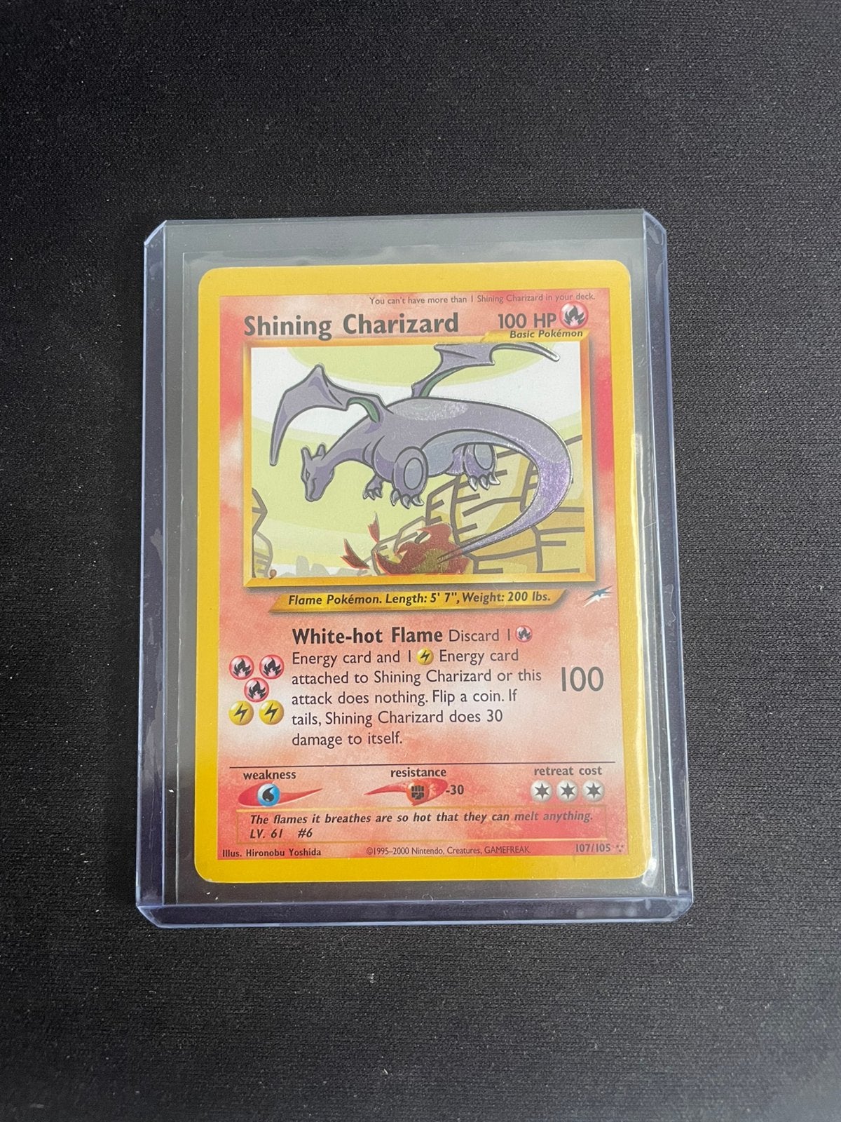 Shining Charizard Neo Destiny, Ophalen, Zo goed als nieuw, Losse kaart, Foil