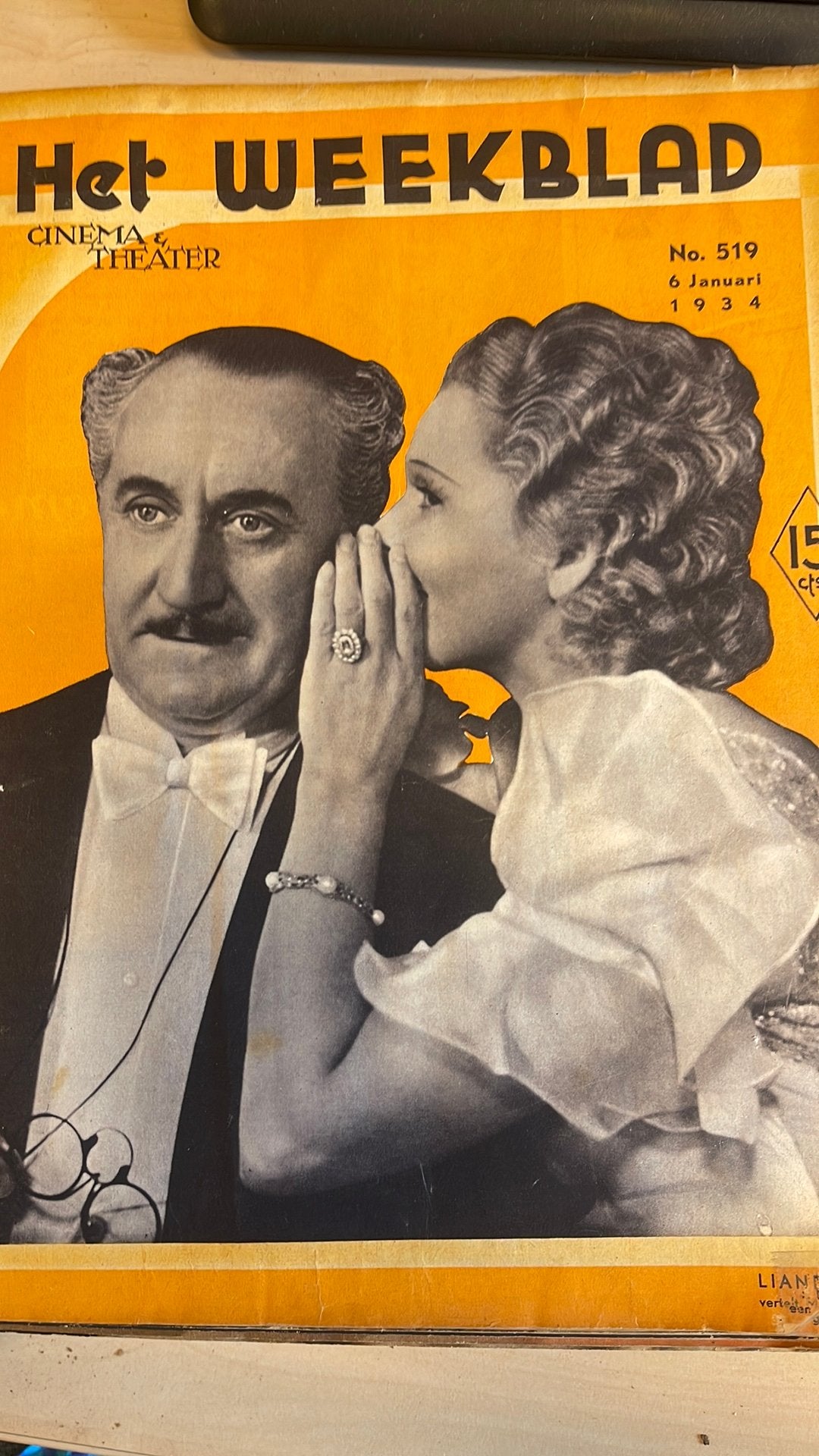 Het Weekblad Cinema & Theater 1934 - Nrs. 519 t/m 546, Boeken, Tijdschriften en Kranten, Gelezen, Muziek, Film of Tv, Ophalen of Verzenden