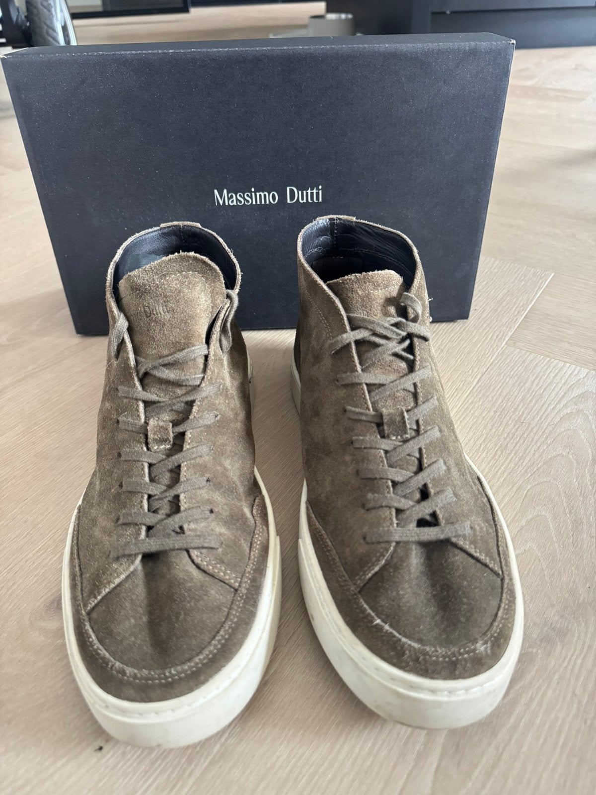 Bruine half hoge Massimo Dutti schoenen, Loafers, Bruin, Ophalen of Verzenden, Zo goed als nieuw