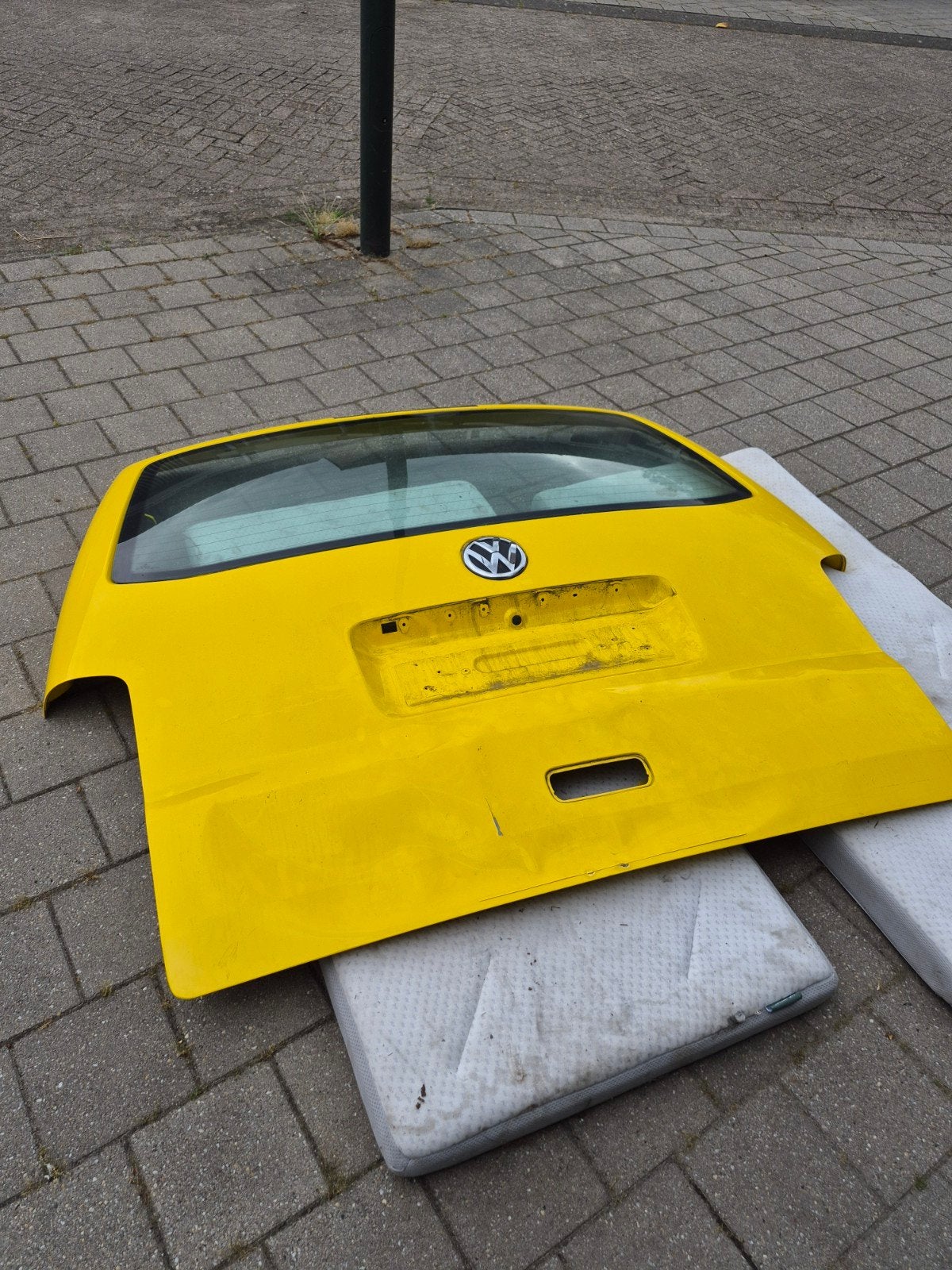T5 t5.1 achterklep met schade., Ophalen, Gebruikt, Achterklep, Volkswagen
