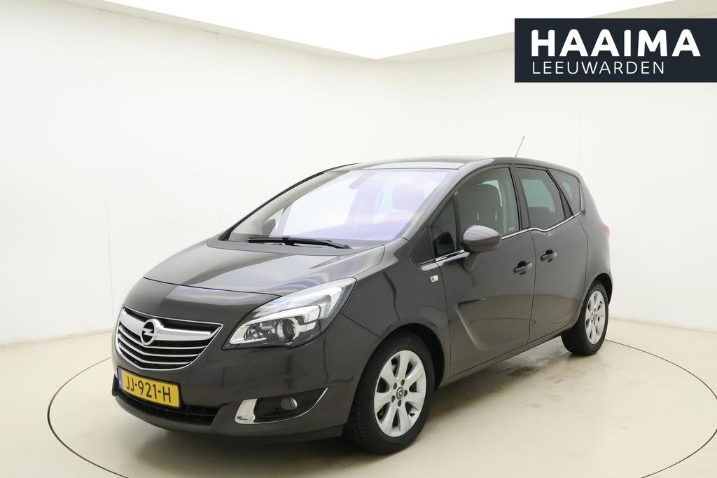 Opel Meriva 1.4 Turbo Blitz | Afneembare trekhaak | Lederen, Auto's, Voorwielaandrijving, Stof, Gebruikt, 4 cilinders