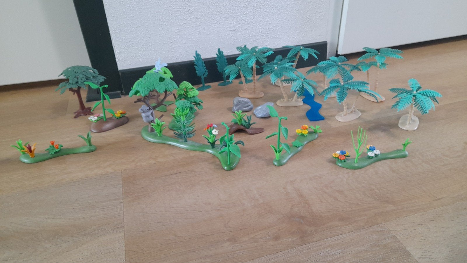 Playmobil jungle/dierenbos met palmbomen en koala, Kinderen en Baby's, Speelgoed | Playmobil, Wild life, Gebruikt, Losse onderdelen