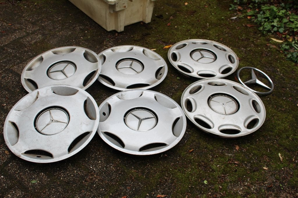 Mercedes wieldoppen 15 inch - Mercedes klasse C, Ophalen of Verzenden, Gebruikt