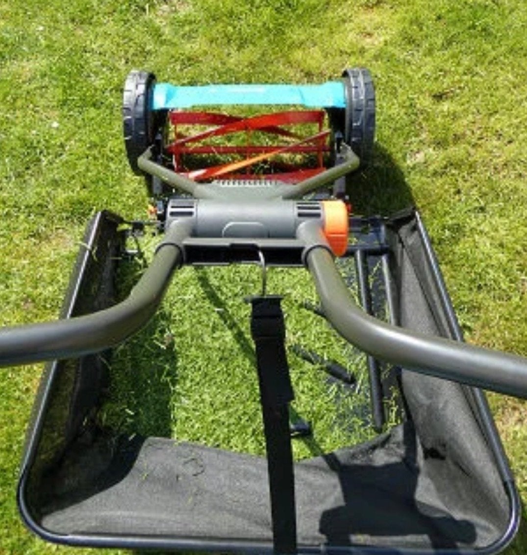 Gardena 330 Kooimesmaaier met Opvangbak, Ophalen, Gebruikt, Handgrasmaaier, Opvangbak