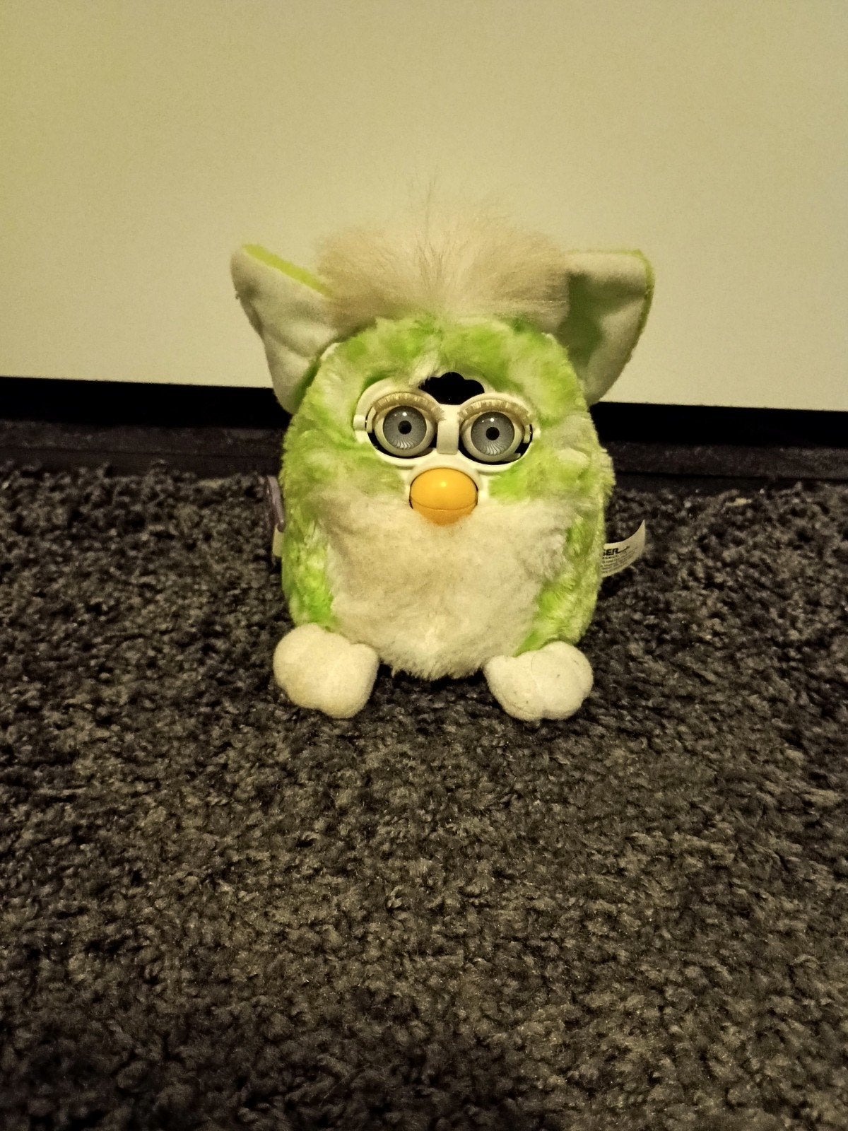 Vintage Furby Baby Lime Green, Ophalen of Verzenden, Gebruikt, Jongen of Meisje